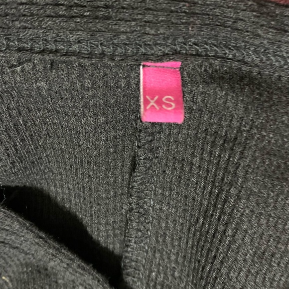 Black Button Down High Low Top - Picture 5 of 7